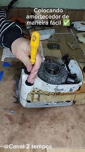 Como estalar facilmente os amortecedores de sua motoserra. | Canal 2 Tempos