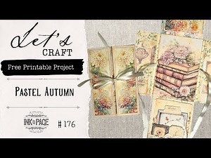 Pastel Autumn Free Ephemera Tutorial 176 | Ink and Page Journals How to Craft a Folio Junk Journal