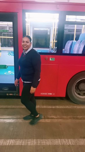Empowering Female Bus Driver Takes Charge on London Buses
