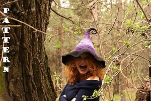 Witch Hat Crochet PDF Pattern/ Halloween Witch Costume Hat Pattern/ Fairy Hat Pattern/ Wizard Hat Pattern - Etsy