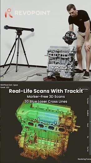 Revopoint Trackit - Massive Motor Scan