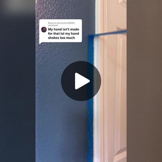 Reply to @devinefem0819 🏠 Interior painting - taping method #fyp #fy #diy #tiktoktaughtme #interiorpainting #housepainting