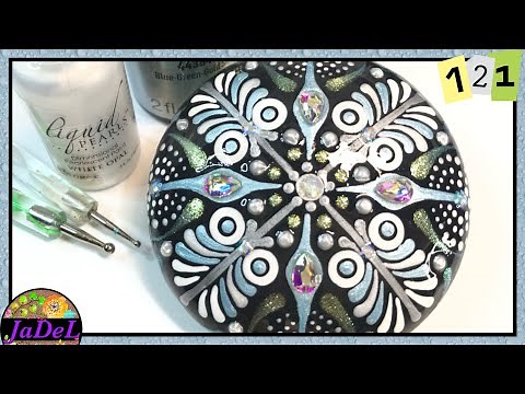 Winter Mandala | How to Dot Paint a Snowflake | Full Tutorial