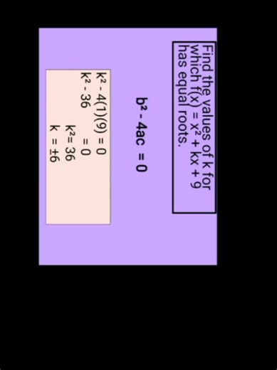 Find the values of k using the discriminant - Example - EASY LEARNING (Complete lesson now available in my YouTube channel) #edexcel #Mathematics #math #maths #easylearning #easymath #easymaths #easy #learning #learn #IAL #shorts #short #mathshorts #mathshort #discriminant #quadraticformula #quadraticequation #quadraticequations #edexcelmaths #edexcelmath #edexcelmathematics #mathslecture #mathslectures #puremaths #puremathematics #puremath #mathsexam #mathexam #mathematicsexam