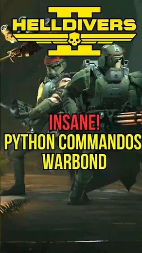 Helldivers 2 - Insane New Python Commandos Warbond #gaming #helldivers2 #shorts