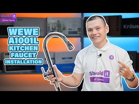 How to Install WEWE A1001L Kitchen Faucet - Shouldit Kitchen Faucet Series