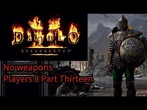 Falcon punching Ice demons Diablo 2 resurrected No weapons part 13