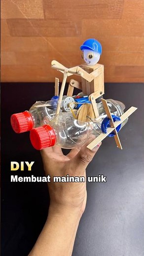 Diy membuat mainan unik dari botol dinamo bekas #creative #diy #mainan #inspiration #unik