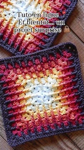 Granny Square Graphique 🧶 : Crochet facile & hypnotique!