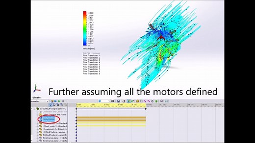 SolidWorks Tutorial: How to Combine Animations from SolidWorks Motion and Flow Simulation Premium, HD