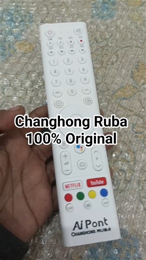 100% Original Changhong Ruba Remote Control By Remote Expert