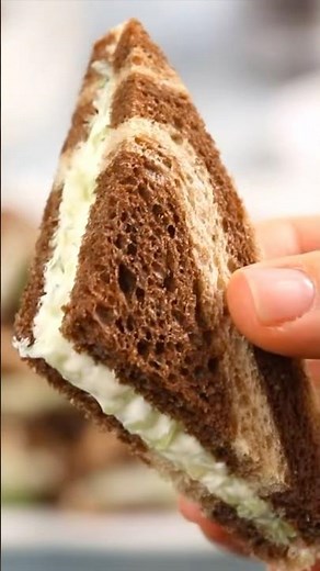 This the BEST Cucumber Sandwich recipe, ever! ✨ #easyrecipe #cucumber #summerfood #sandwich