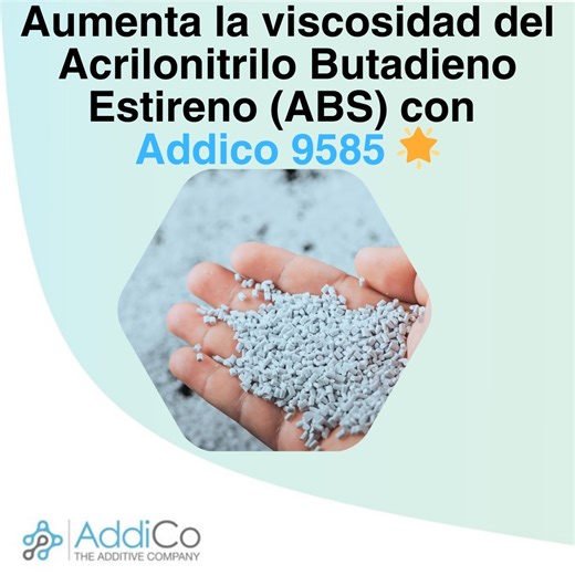🔥 ¿Tu Acrilonitrilo Butadieno Estireno (ABS) pierde rendimiento durante el proceso? 😣 Cuando el flujo en fundido aumenta y la viscosidad cae, la calidad del producto final se ve comprometida. 🚀 Con AddiCo 9585, recupera el control: ✅ Aumenta la viscosidad. ✅ Reduce el índice de fluidez (MFI). ✅ Mejora la estabilidad y consistencia del proceso. Ya sea ABS virgen o reciclado, obtén materiales más resistentes y de alto desempeño. 🌱 💡 Optimiza hoy tus formulaciones con tecnología que impulsa la