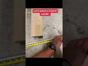 How to Bend a Perfect 3-Bend Saddle (Step by step EMT conduit Guide)