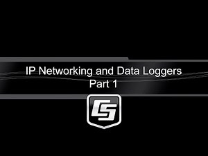 IP Networking and Data Loggers Part 1