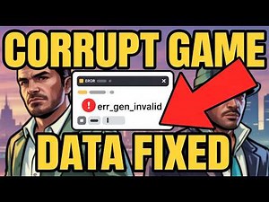 Fix GTA 5 Error Corrupt Game Data 2025 | Please Reboot or Reinstall GTA 5 Enhanced Mods Rockstar Fix