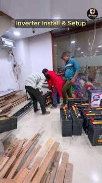 ⚡ Complete Inverter Installation Process – Step by Step! 🔋💡 high-performance battery solutions!