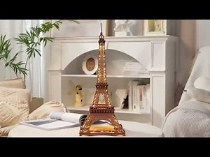 ✨New Arrivals🎉Rolife Night of the Eiffel Tower 3D Wooden Puzzle