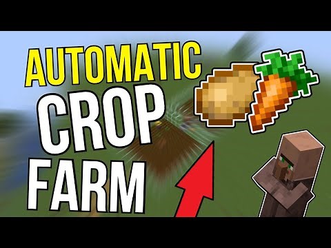 Minecraft 1.17+ Automatic Villager Crop Farm Tutorial (JAVA/BEDROCK)