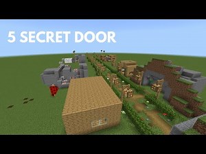 5 Insane Secret Bases & Hidden Doors in Minecraft!