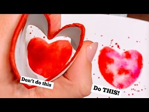 Watercolor Heart Painting MISTAKES to Avoid! 😱❤️ Easy Tutorial for Beginners!