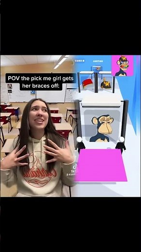 POV the pick me girl gets her braces off_