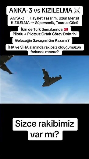 ANKA-3 vs KIZILELMA: Turkey’s Future Combat Drones ⚔️🇹🇷 #shorts