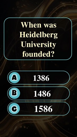When was Heidelberg university founded?