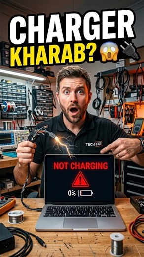Laptop Charger Not Working? 😨 Check the Fault in 3 Minutes! 🔌⚡ #Shorts #electrical #laptop