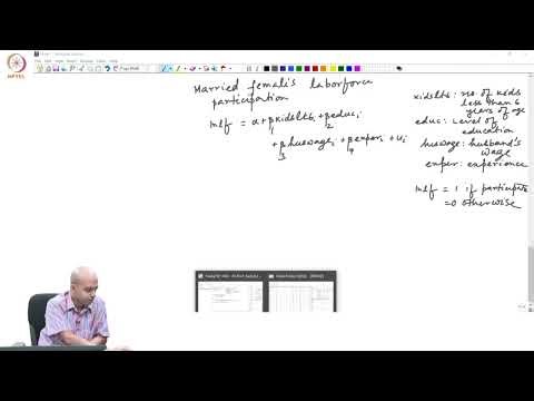Qualitative Response Models- Linear Probability Model..... #CH26SP #swayamprabha