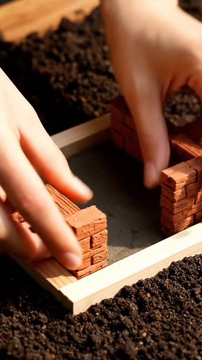 Building a Mini Brick House Step by Step | Miniature Construction #MiniHouseBuilding #MiniatureArt #BrickHouse #CreativeConstruction #MiniProject | AIBrick World