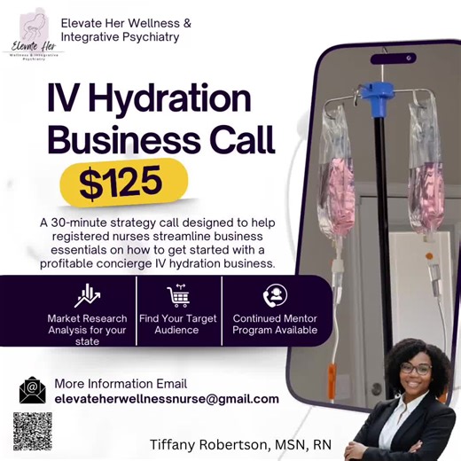 Nurses keep asking me how to start a profitable concierge IV hydration business… so I’m opening 30-minute strategy calls 💧💼📲 If you’re a nurse ready to turn your skills into a mobile IV hydration business, this call will save you months of confusion. In our 1:1 business call we can cover: • LLC vs PLLC (what nurses actually need) • Business lawyer & medical director setup • State-specific scope of practice • Insurance liability coverage • Website & marketing strategies • Preferred IV vendors 