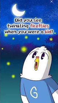 🌟Did you see twinkling fireflies when you were a kid?