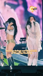 The duo we didn’t know we needed 💚 Dua Lipa surprised fans at her gig last night in Wembley Stadium by bringing out Charli XCX to perform her hit ‘360’. Who will be the guest performer at the Aviva stadium this Friday? 🎥/Tiktok mily_records #dualipa #charlixcx #brat | iRadio