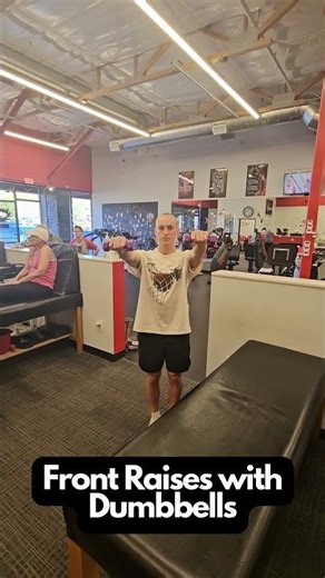 Front Raises with Dumbbells