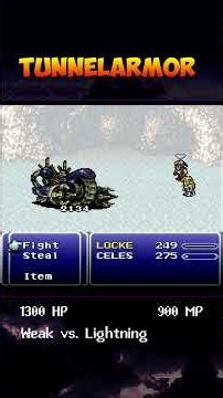 Easiest Way to defeat TunnelArmor in Final Fantasy 6