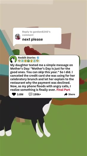 Replying to @gordon8240My daughter texted me a simple message on Mother's Day: