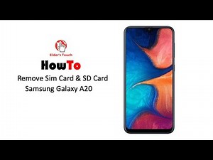 #HowTo - Remove SIM/SD Card from Samsung Galaxy A20
