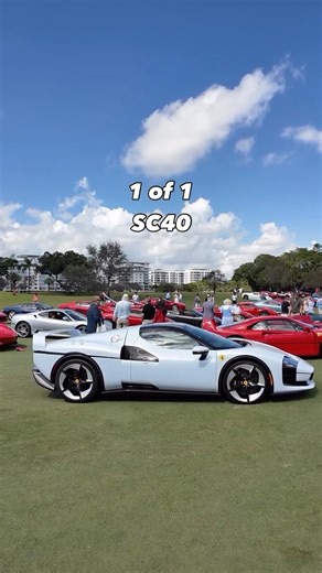 The Ferrari SC40 making a rare appearance at the Cavallino Classic at The Boca Raton.