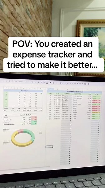 I have created an expense tracker on google sheets and it’s the best thing I use it on a daily basis! #fyp #expensetracker #financingtips #budgetingtips #Hello2024 #newyeargoals