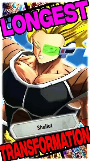 The LONGEST Shallot Transformation in Dragon Ball Legends #dblegends #dragonball