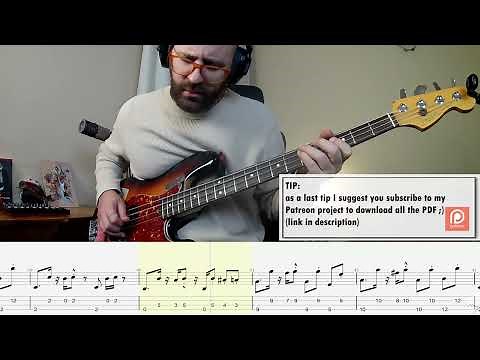 Charlie Puth - Attention BASS COVER + TAB + SCORE