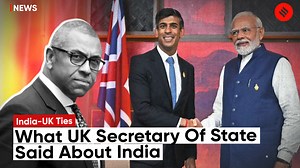 2.7K views · 42 reactions | India UK Ties: James Cleverly, Secretary of State for Foreign Affairs of the United Kingdom, virtually addressed the Global Technology Summit being held in New Delhi. Cleverly stated, "India and the United Kingdom are ideally placed to use our science, technology, and digital leadership to meet these challenges and maximize these opportunities." | Indian Express | Facebook