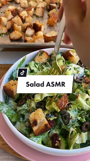 Crunchy Salad ASMR Video for Relaxation