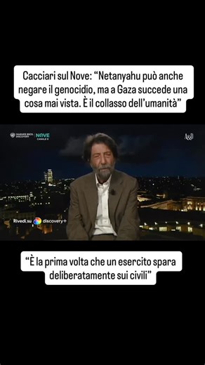 Massimo Cacciari a @aedtalkshow “A Gaza un fatto epocale che in qualche modo segna una svolta nella storia della guerra. Non si era mai visto un esercito che spara volutamente sui civili. È il collasso dell’umanità” | Elena Rosselli