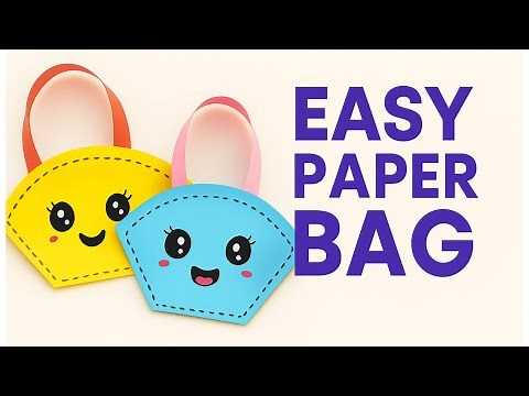 Easy Paper Bag Craft / Easy Craft Ideas With Paper / Paper Crafts Easy / Art and Craft With Paper