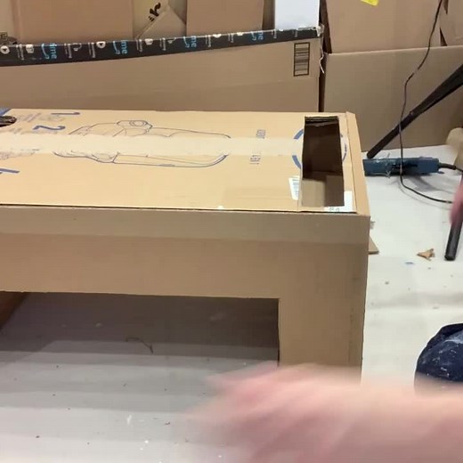 Creativity level: UNLOCKED. 🎨 #diy #AmazonBox #cardboard #CardboardCrafts #CraftsForKids #recycle #RecycleAndPlay #upcycle