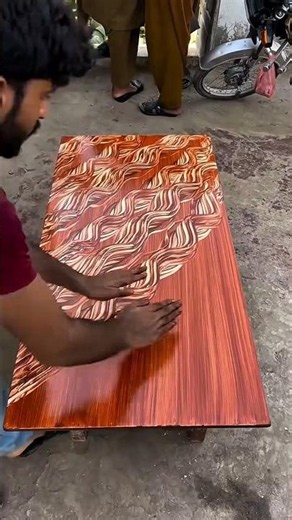 Decorative Table Finishing Process | Artistic Patterns Created by Skilled Craftsmen