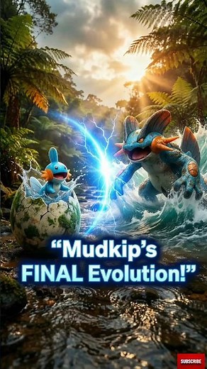 Mudkip’s Ultimate Evolution Is Wild! 🔥#PokemonEvolution#Mudkip
