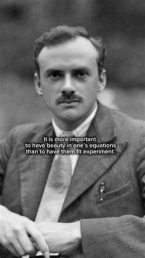 πρὸς ἀξίωμα on Instagram: "Paul Dirac (1902–1984) was a British 🇬🇧 theoretical physicist and a founder of quantum mechanics. He unified quantum theory with special relativity, predicted antimatter, and set lasting standards for mathematical rigor and elegance in fundamental physics. Dirac is not talking about nature’s beauty, but about our equations. Elegance is a demand on how we describe the world, a test of coherence, not decoration. #pauldirac #mathematics #physics #sciencequotes #science"